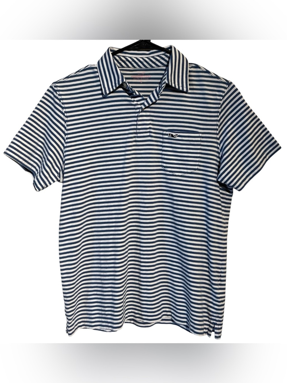 Vineyard Vines polo shirt Blue/White Size 16 girls